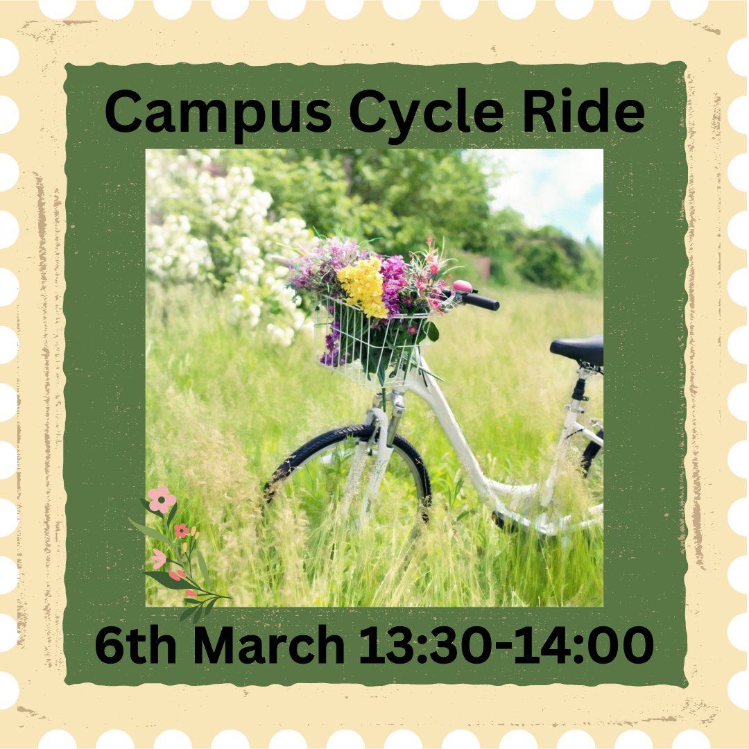 During our sustainable travel event on 6th March, you'll have the chance to take part in our campus cycle ride running 1:30-2pm, meeting at the palmer quad. Follow this link to sign up to take part: forms.office.com/pages/response… #sustainability #sustainabletravel #UoRsustainability