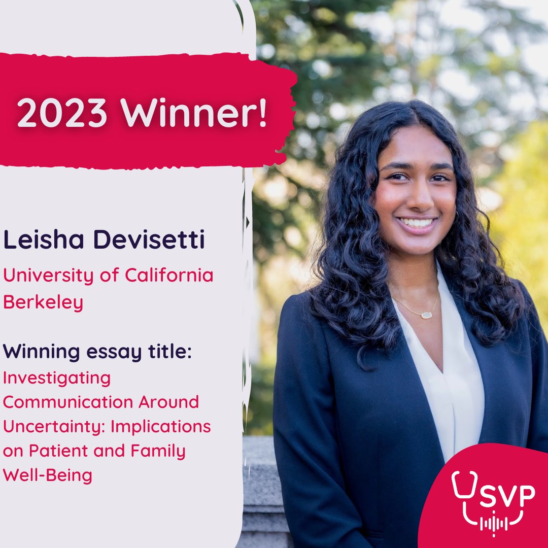 Happy #RareDiseaseDay! 🦓

We're thrilled to announce that our winner, Leisha Devisetti's essay is available to read.

📰 ‘Embracing the unknown: investigating medical communication around uncertainty and the implications on patient and family well-being’

ow.ly/Fb5Q50QIJzY