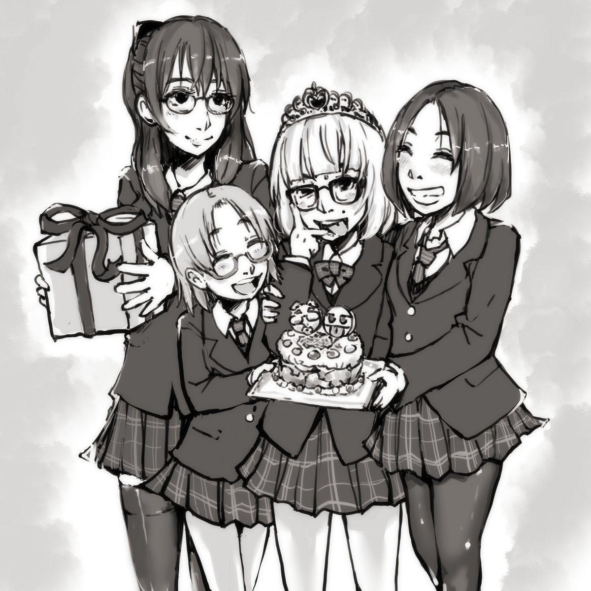 #今月描いた絵を晒そう 
2月は生誕の月でした。まあぼちぼち描けたかね。 