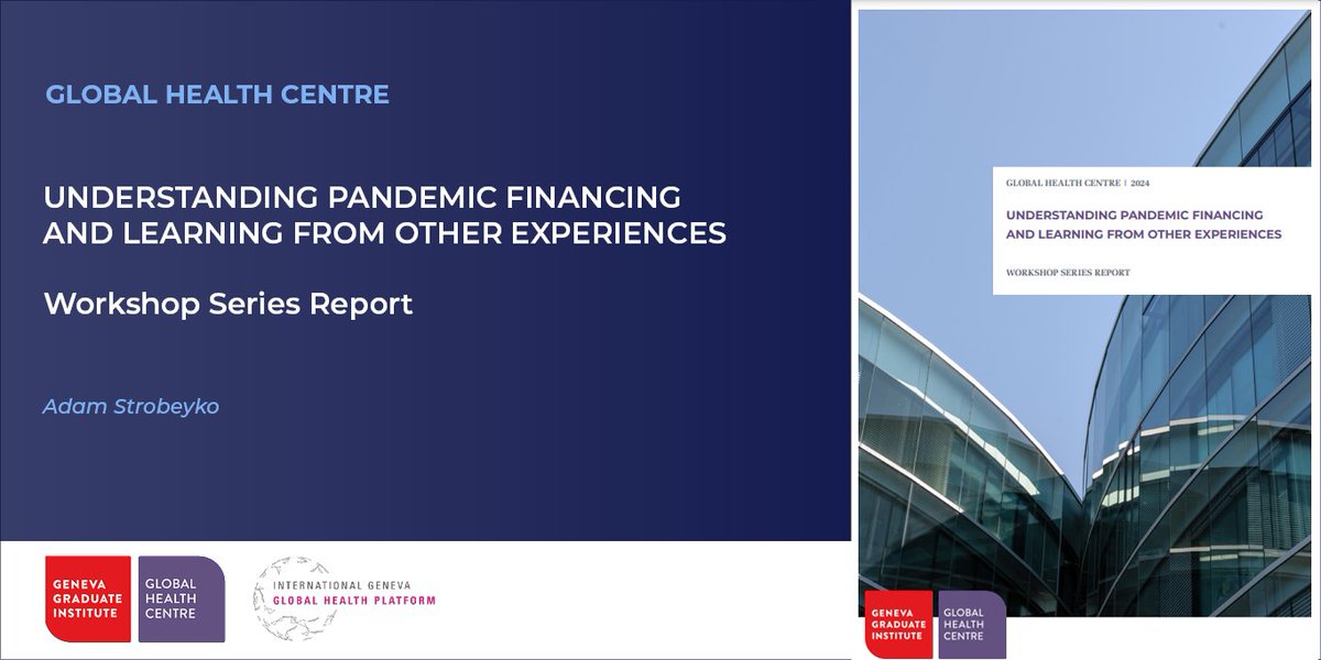 🔊The Governing Pandemics Initiative just released a new workshop report on financing #PPPR which explored current funding challenges and needs for the #INB and #WGIHR, drawing from other experiences. @adam_strobe

Find out more 👉 bit.ly/3wu9ix4