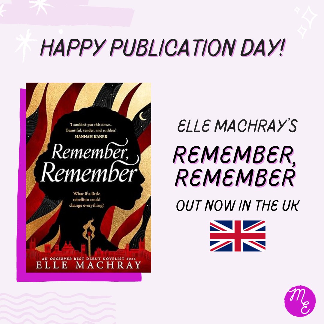MushensEnt's tweet photo. Happy UK publication day to @elleandthebooks and their dazzling historical debut, REMEMBER, REMEMBER!🥳 https://t.co/8nH8Hnqr3w