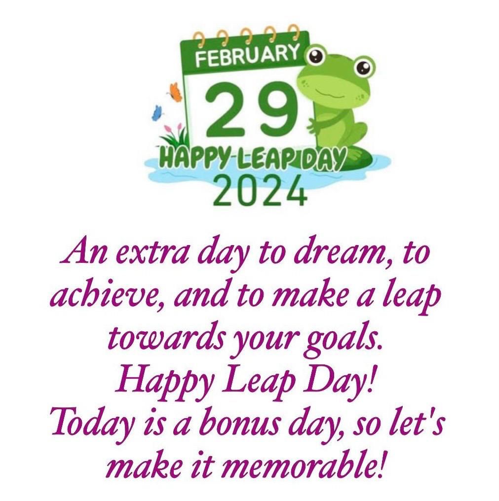 Happy Thursday and February 29, 2024 #LeapYear2024