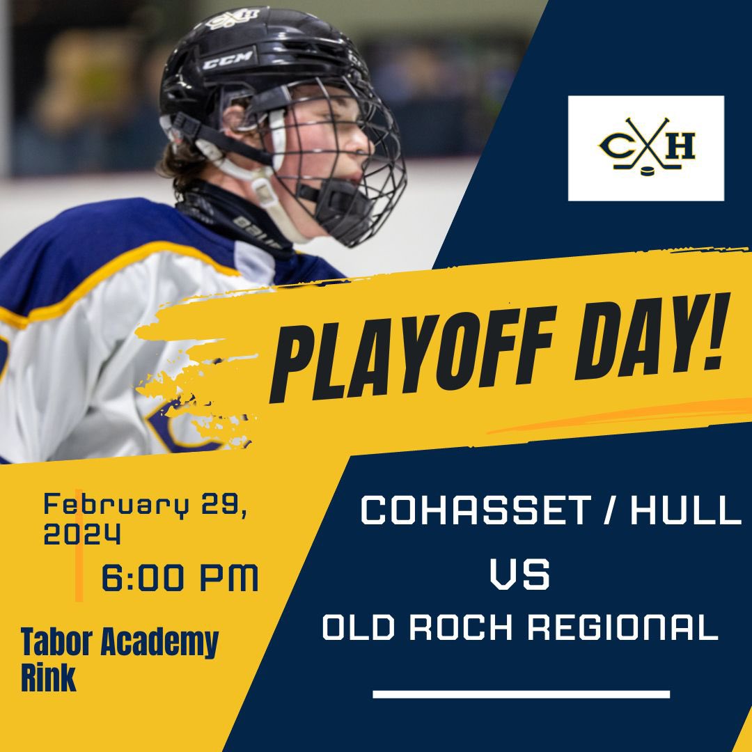 Playoff Game Day 6PM at Tabor Academy Cohasset / Hull takes on Old Rochester Regional Online tickets only Make the drive! @CohassetSports @HullPirates @scifisportsguy @sports_ledger @HNIBonline @GlobeSchools