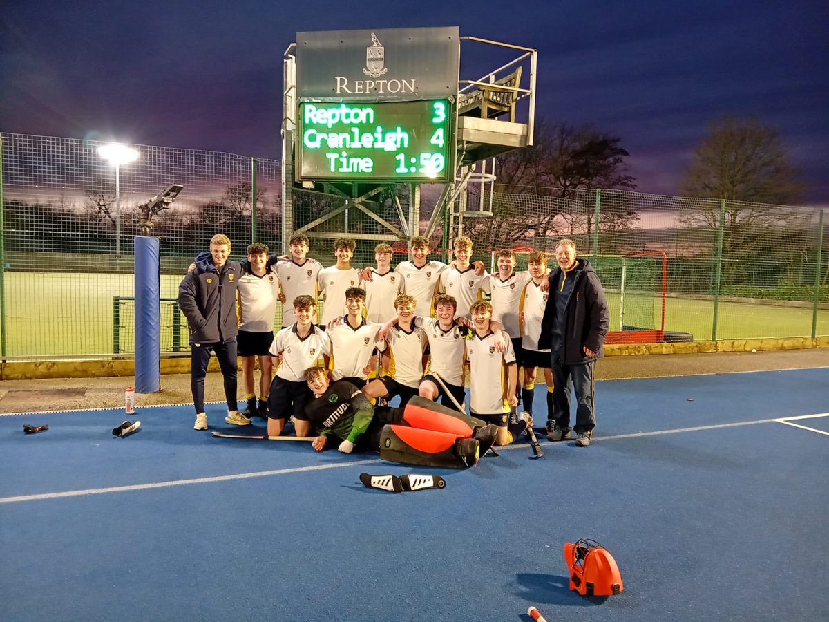 Great memories from the Quarter Final played against ⁦@Reptonhockey⁩ last week. A close match with Repton always a tough challenge for Cranleigh. Many thanks to them for hosting so well.