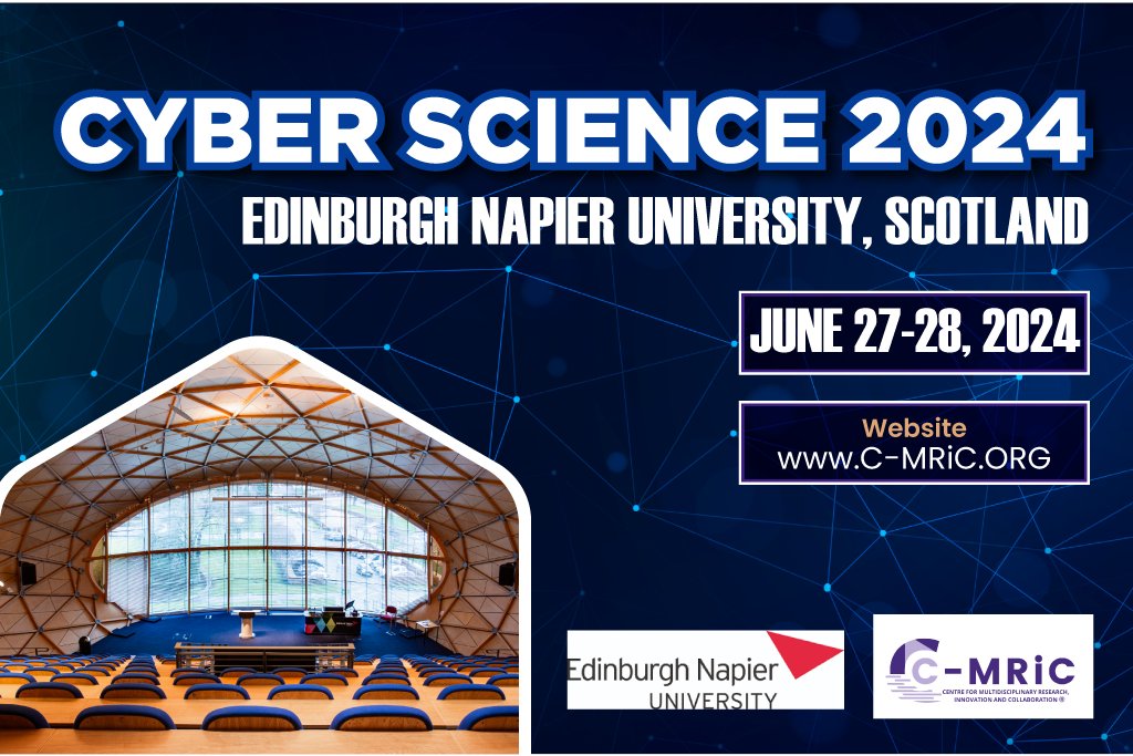 #Cyberscience2024 submissions extended to 31st March 2024. Submit here c-mric.org/about-cyber-sc… #Cyber #Security #AI #ML #DevSecOps #SOC #CNI #Culture #Community #conference @SeniorFrosk @noktec @Prof_Rege @hanan_yousry @pierosati @DrCyrilOnwubiko @mckeowns87 @billatnapier