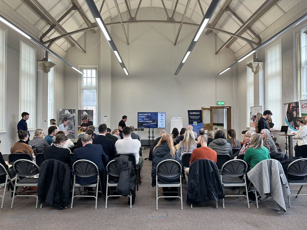 Our Rise and Shine with <a href="/BlaenauGwentCBC/">Blaenau Gwent CBC</a> and @MerthyrCBC business breakfast event is about to begin! 

Thank you to the team at <a href="/Aspire_SAP/">Aspire Shared Apprenticeship Programme</a>  for hosting this event. 

We look forward to networking with businesses looking for graduate talent in the <a href="/aCapitalRegion/">Cardiff Capital Region</a>