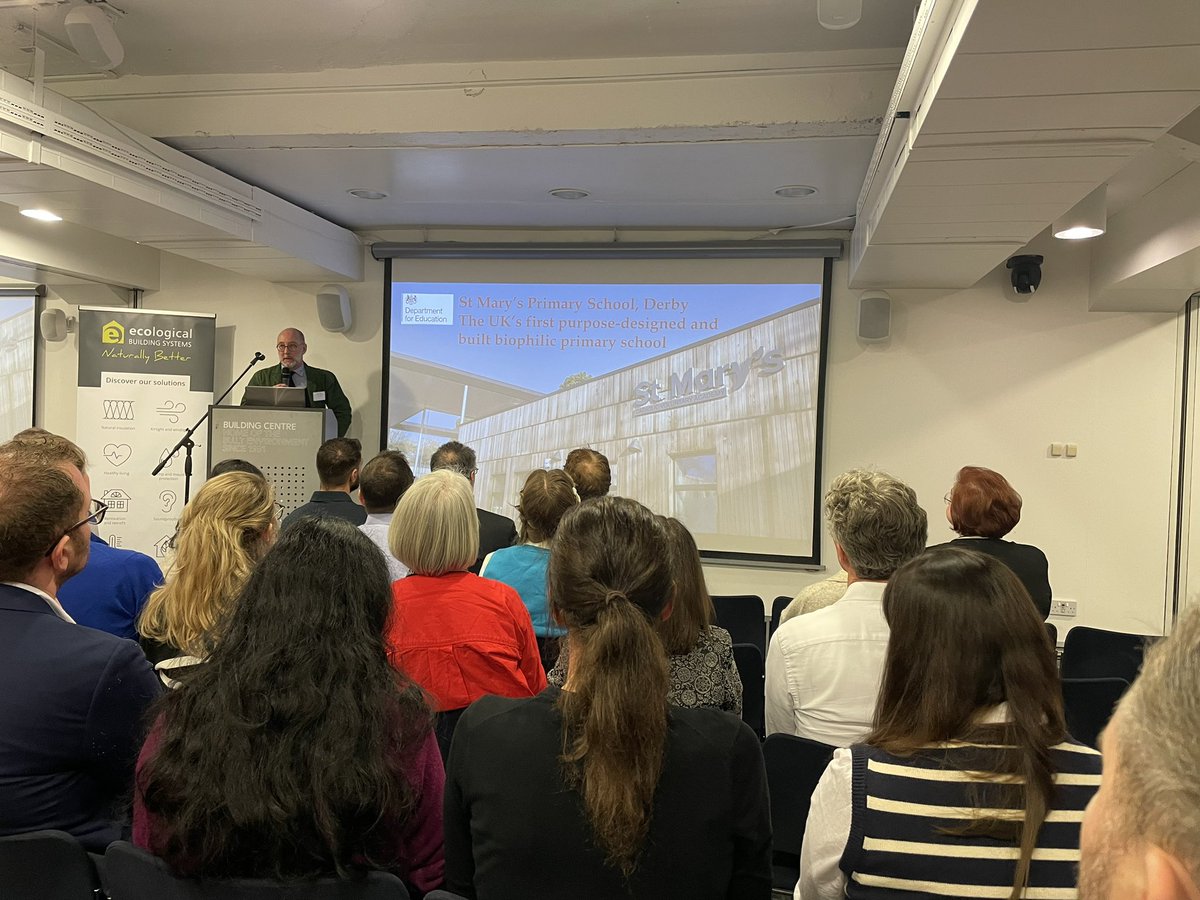 The world’s first biophillic designed and built primary school completed in the UK by DfE building on the GenZero work from #TransformingConstruction. Loads of innovation and huge benefits to the pupils and teachers. Building integrated into the existing landscape. 
@asbp_uk