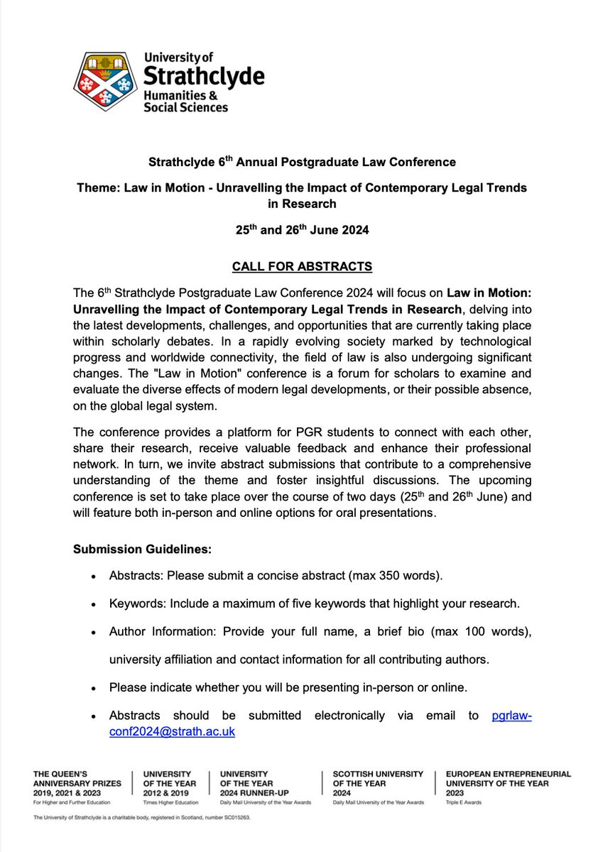 StrathPGRlawConf tweet media