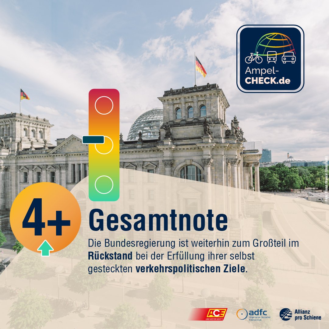 FahrradClub's tweet photo. Im August haben wir den #AmpelCheck gemacht und der Verkehrspolitik ein Zwischenzeugnis ausgestellt. Jetzt ist es Zeit für ein #AmpelCheckUpdate: Was hat sich in der Zwischenzeit getan, wo gibt es Nachbesserungsbedarf? Einzelheiten und Infos: https://t.co/BdmmPb1BNu https://t.co/wrVscIeynO