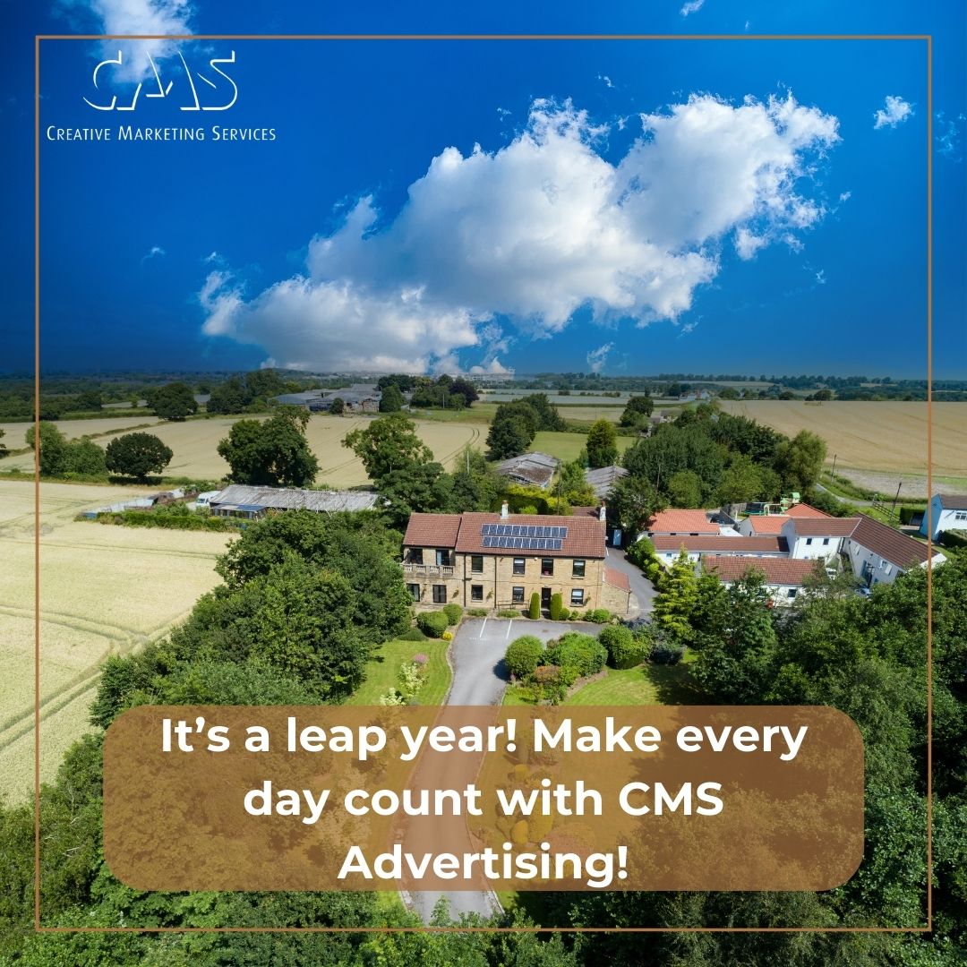CMSAdvertising's tweet image. Dating back to the ancient Romans, the Leap Year was introduced to sync our calendars with the Earth's revolutions around the sun.

At CMS, we believe in making every day count. Improve your marketing strategy and make this year extraordinary.

cmsadvertising.co.uk