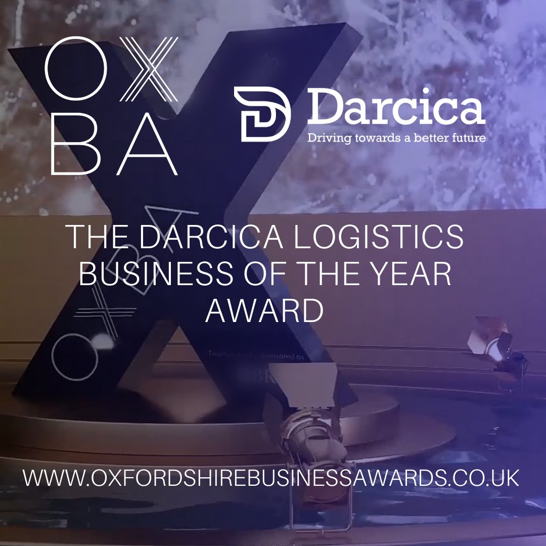 Darcica Logistics is proud to champion business excellence as the sponsor of the highly coveted Business of The Year award at the Oxfordshire Business Awards! 🏆 Make sure to keep an eye out for more information on @OxBizAwards #DarcicaLogistics