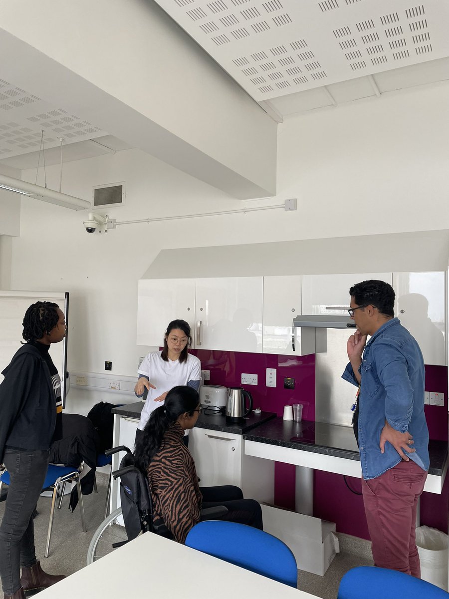 SGUL_OT's tweet image. Empowering our MSc students in Maximising Occupational Performance – they delved into hands-on trials with wheelchairs and equipment, exploring innovative solutions for diverse case studies. Practical learning at its finest! #OccupationalPerformance #MScJourney