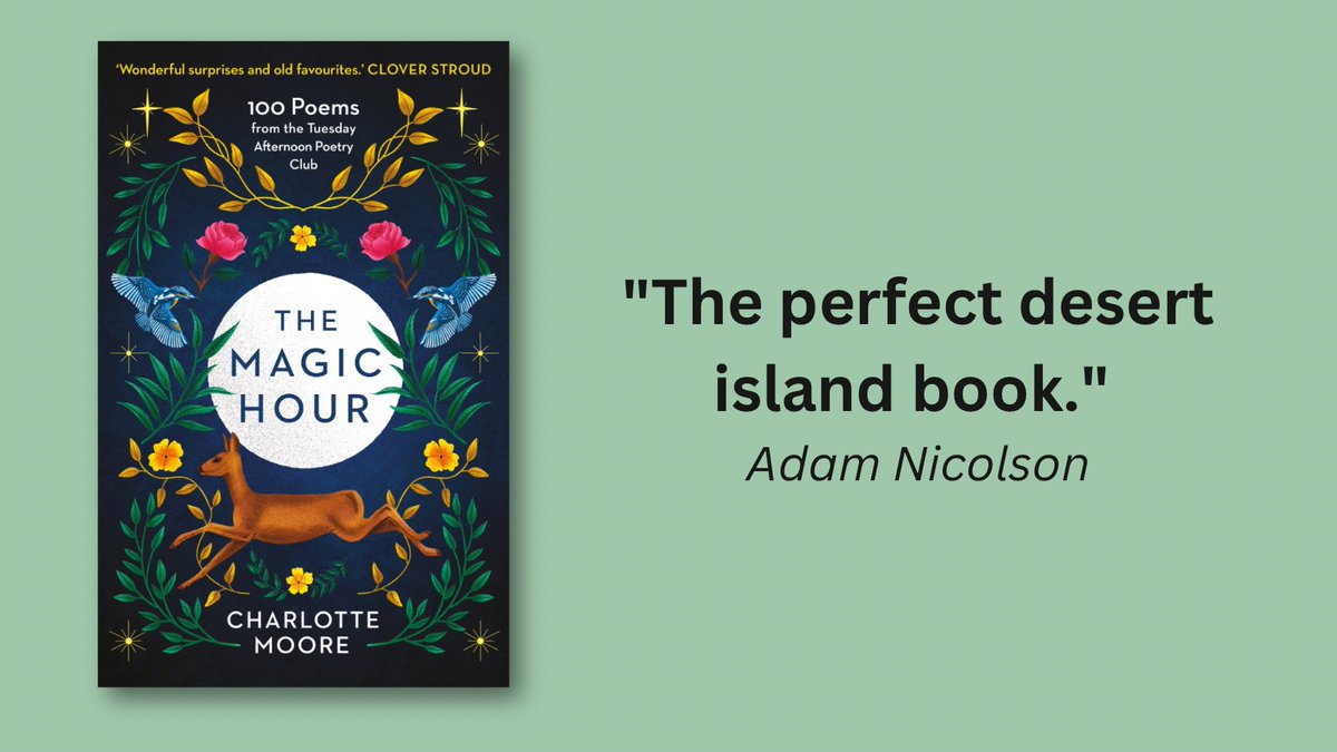🦋 OUT NOW - #TheMagicHour publishes today in paperback! 🦋

Bringing together 100 poems from the Tuesday Afternoon Poetry Club, THE MAGIC HOUR demonstrates how we can all benefit from a dose of poetry in our daily lives.