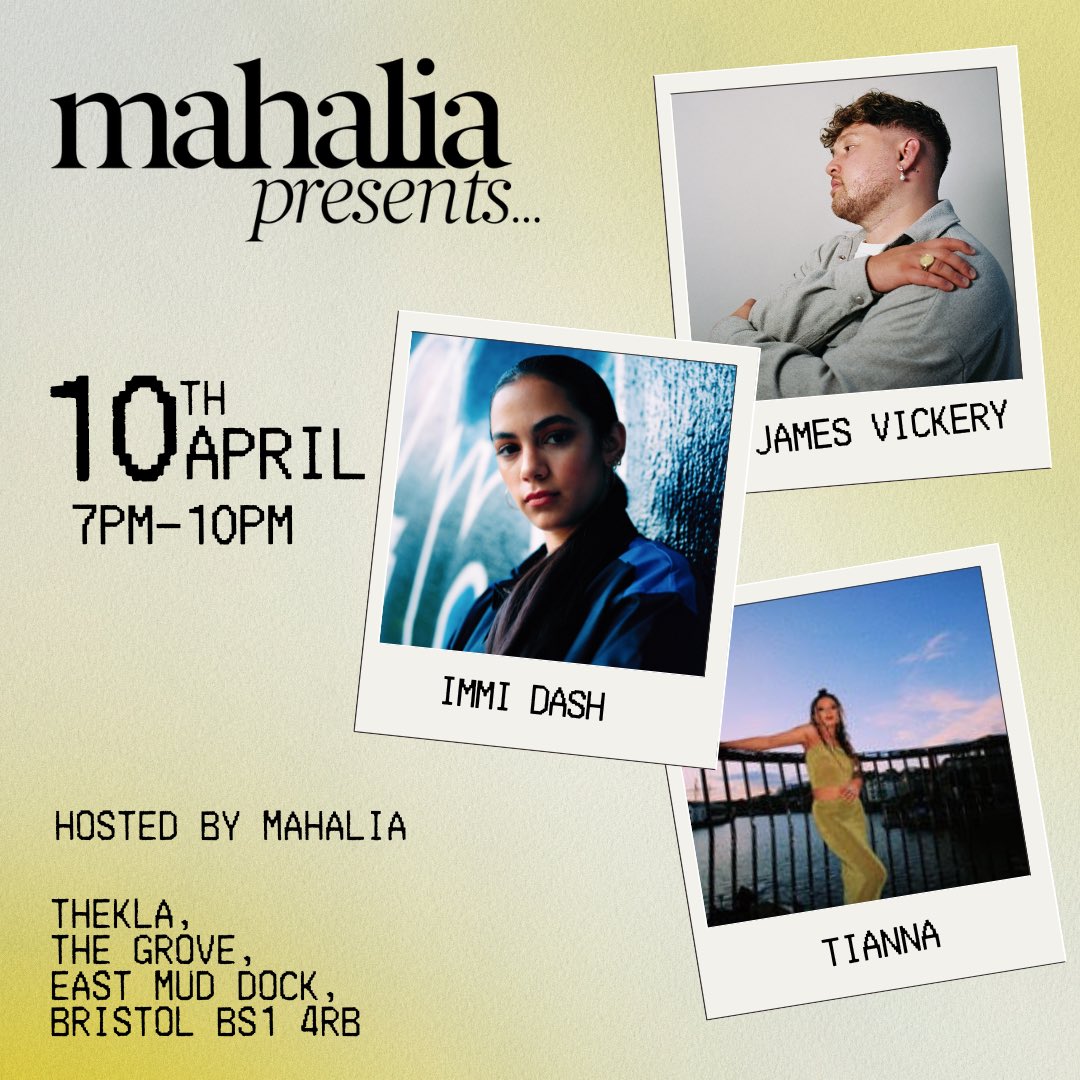 Oh hello?! @mahalia very excited to be a part of this night!! Get ya tickets people tix.to/MPApr