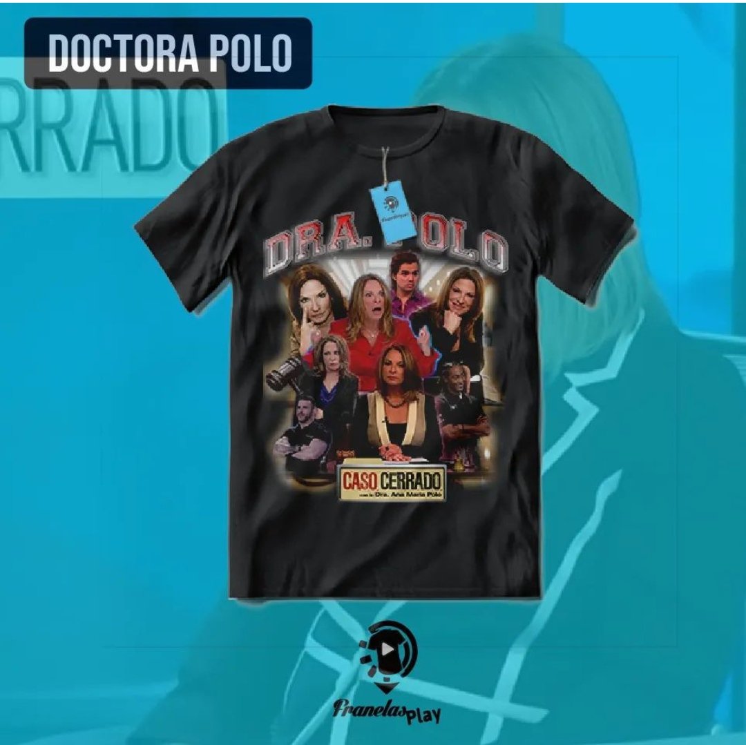 franelasplay's tweet photo. Franela de la Doctora Polo Caso Cerrado Disponible en Venezuela https://t.co/xvHeV83Y3D