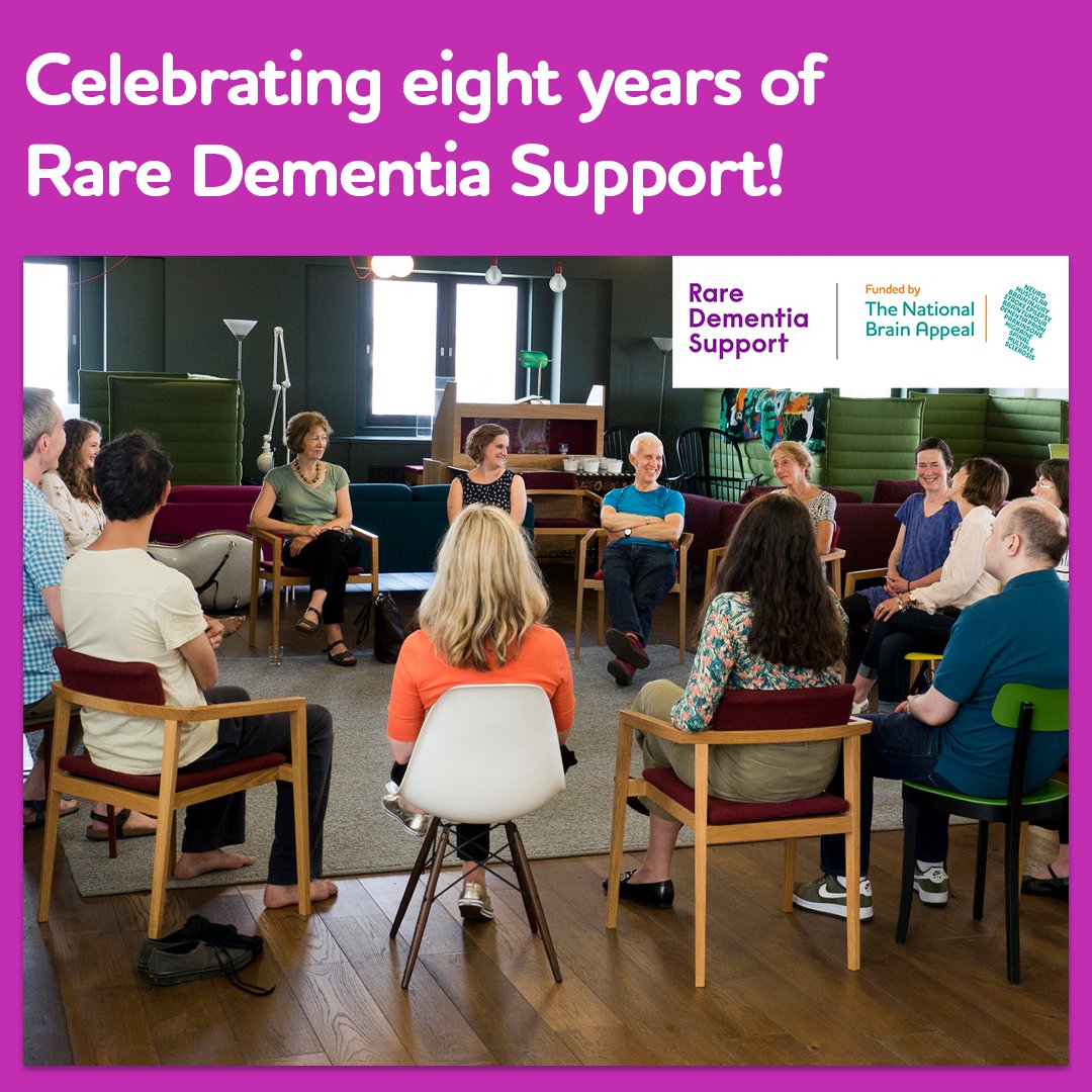 This #RareDiseaseDay, we celebrate the eighth birthday of @RareDementia! 💜 We are incredibly proud to fund this vital service and its invaluable work supporting thousands across the UK affected by a rare form of dementia. Find out more raredementiasupport.org