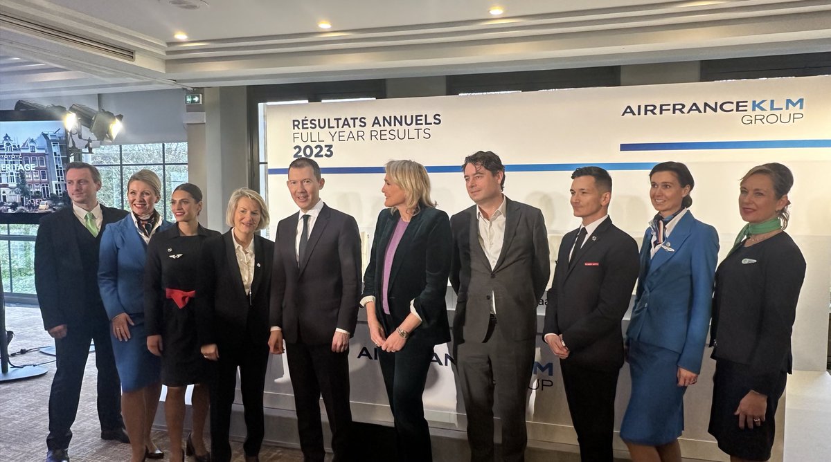 [ #AirFranceKLM 2023 Results] The Press Conference is about to start. Follow it live at bit.ly/3URpByl