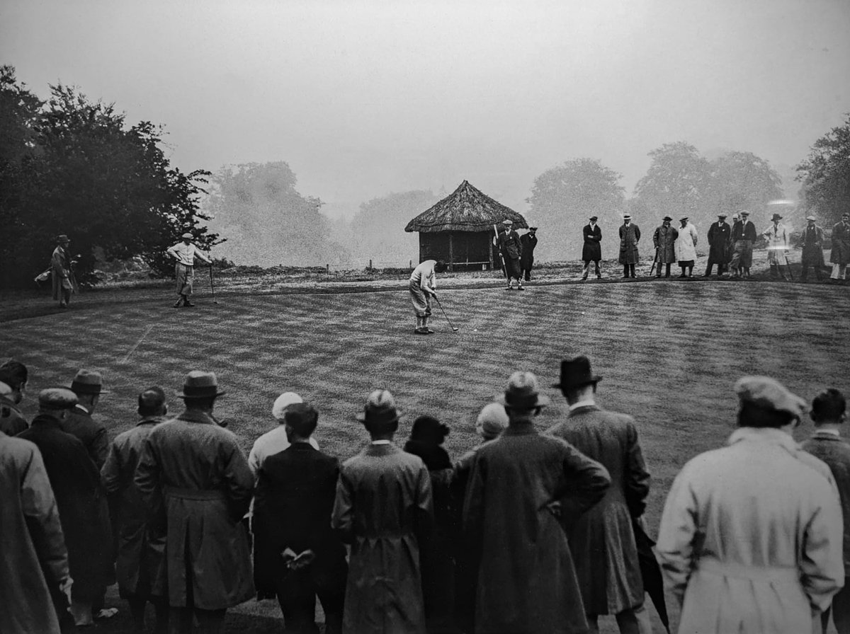 Did you know... Moor Park was formerly a regular venue on the British PGA Tour and has seen many well-known golfers play the courses! ⛳ In this photo, you can see Henry Cotton putting on our High Course. #MoorPark101 #golf #golfhistory #MoorPark #EnglishHeritage