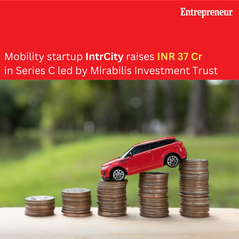 EntrepreneurAPJ's tweet photo. Mobility Startup IntrCity Raises INR 37 Cr in Series C Led by Mirabilis Investment Trust
Read more:- https://t.co/y8LRTE5zXg

 #MobilityStartup #IntrCity #SeriesC #Startup #TechNews #Innovation #DailyNews #Business #Businessnews #TrendingNow #DailyNewsUpdate #EntrepreneurIndia https://t.co/kFlg63qN13