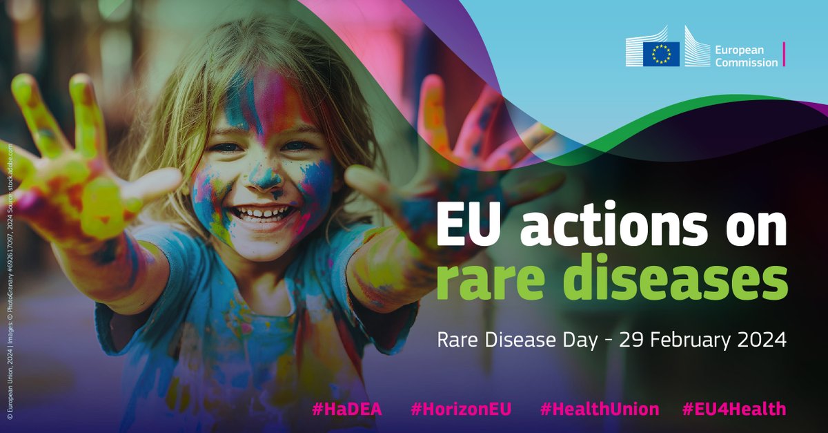 Up to 36M people in the EU live with a rare disease. The European Reference Networks #ERNs offer patients with rare diseases better access to diagnosis and treatment. On #RareDiseaseDay, read our interview with their coordinator to learn more: hadea.ec.europa.eu/news/rare-dise…