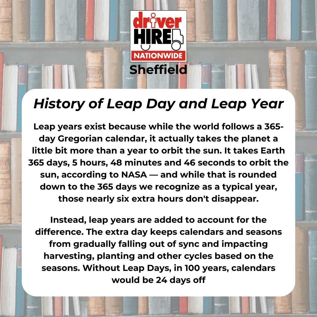 Did you know?? 🌍⌛

#leapyear #LeapDay #facts #factsoflife #dhproud #driverhire