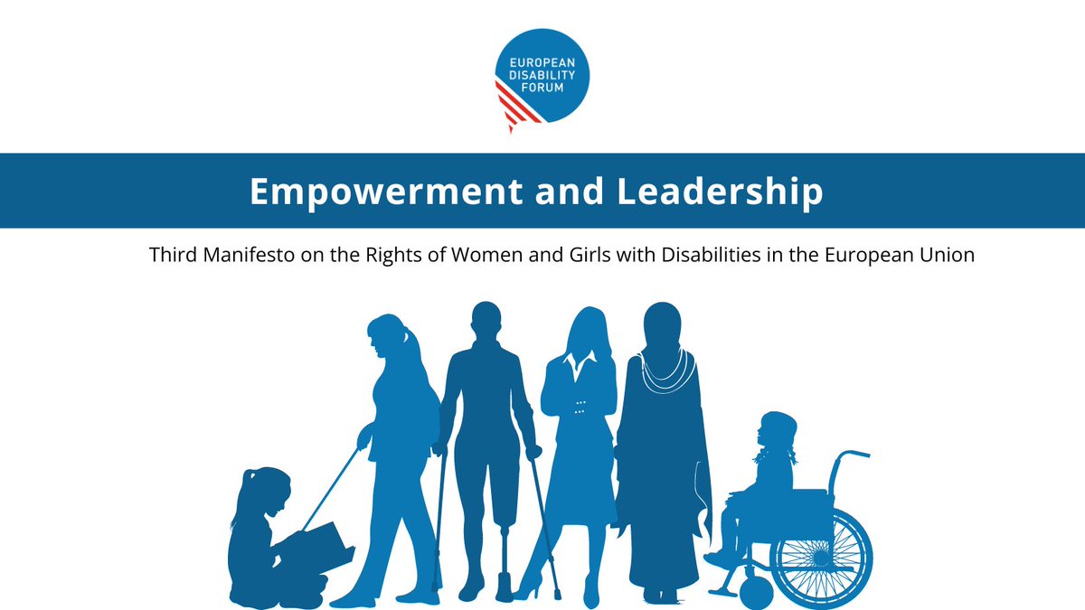 Today, we are launching our Third Manifesto on the Rights of Women and Girls with Disabilities, 25.9% of women in Europe! 
The manifesto calls for:
▶️action to tackle systemic marginalisation.
▶️Leadership in society and own life
▶️Empowerment

Read: edf-feph.org/manifesto-wome…