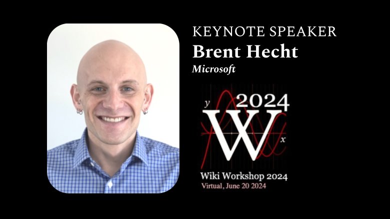 We are thrilled to announce that @bhecht will be a keynote speaker of #WikiWorkshop2024‼️ 🔗 wikiworkshop.org/2024/#contribu…