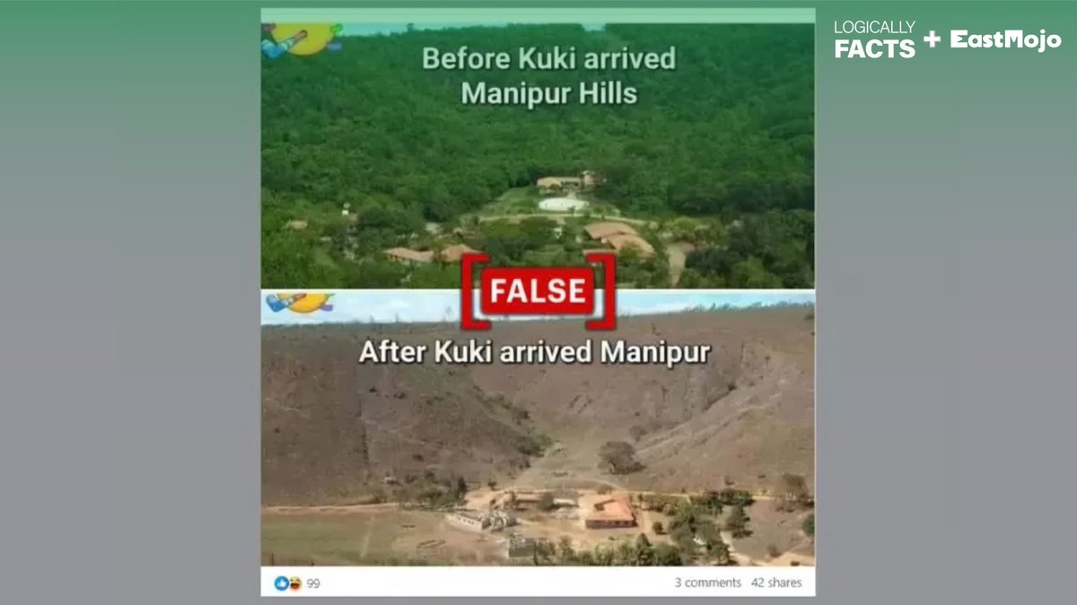 EastMojo's tweet photo. Images from Brazil used to blame Kukis for deforestation in Manipur https://t.co/lESy6r3eWB https://t.co/HEJ8F3xiBL