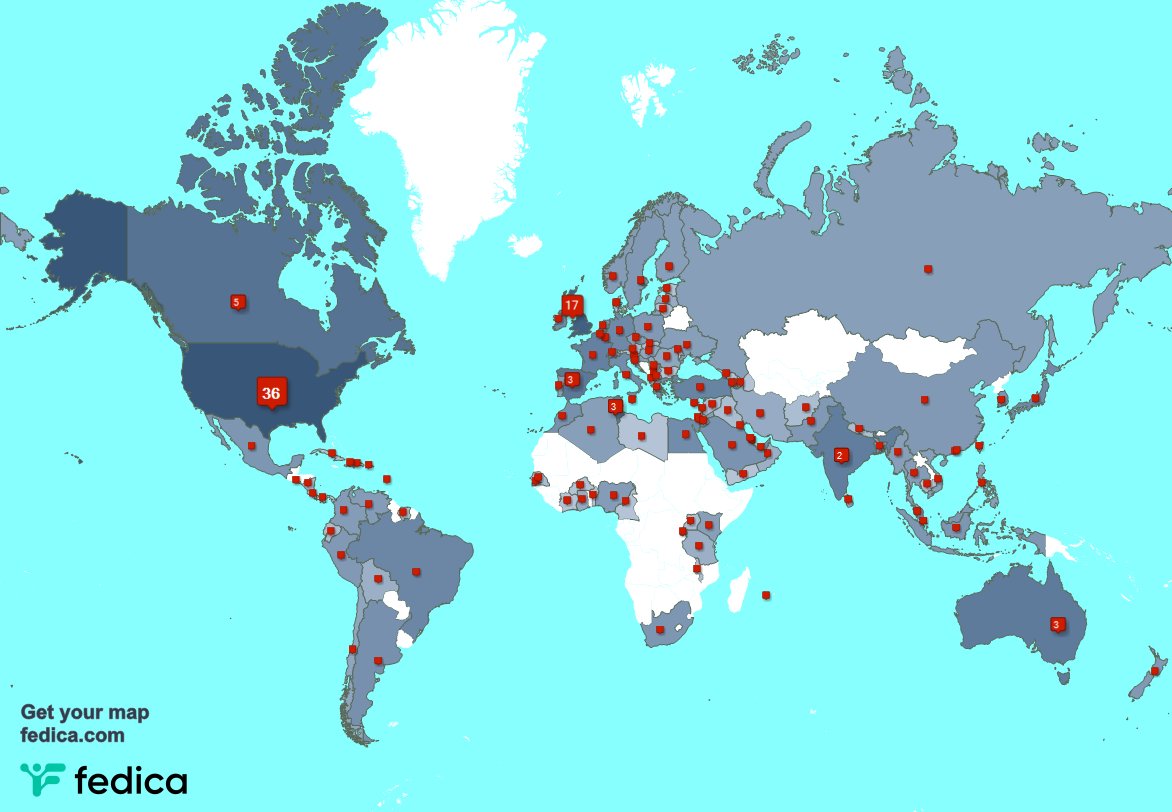 J'ai 1 nouveaux abonnés, de Kenya 🇰🇪, et plus la semaine dernière. Voir fedica.com/!Faten_Romdhani