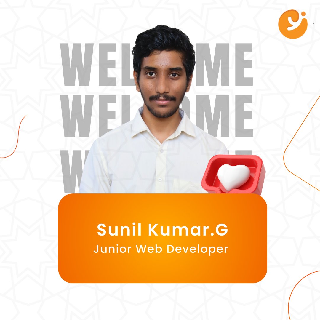 Welcome, Sunil Kumar G, our new Junior Web Developer, to the WHY Squad family. Ready to grow together.

#whyglobalservices #whysqaud #welcome #welcometotheteam #newhires #YodhaTrailer #webdeveloper #WebDevelopmentJobs #newjoinee