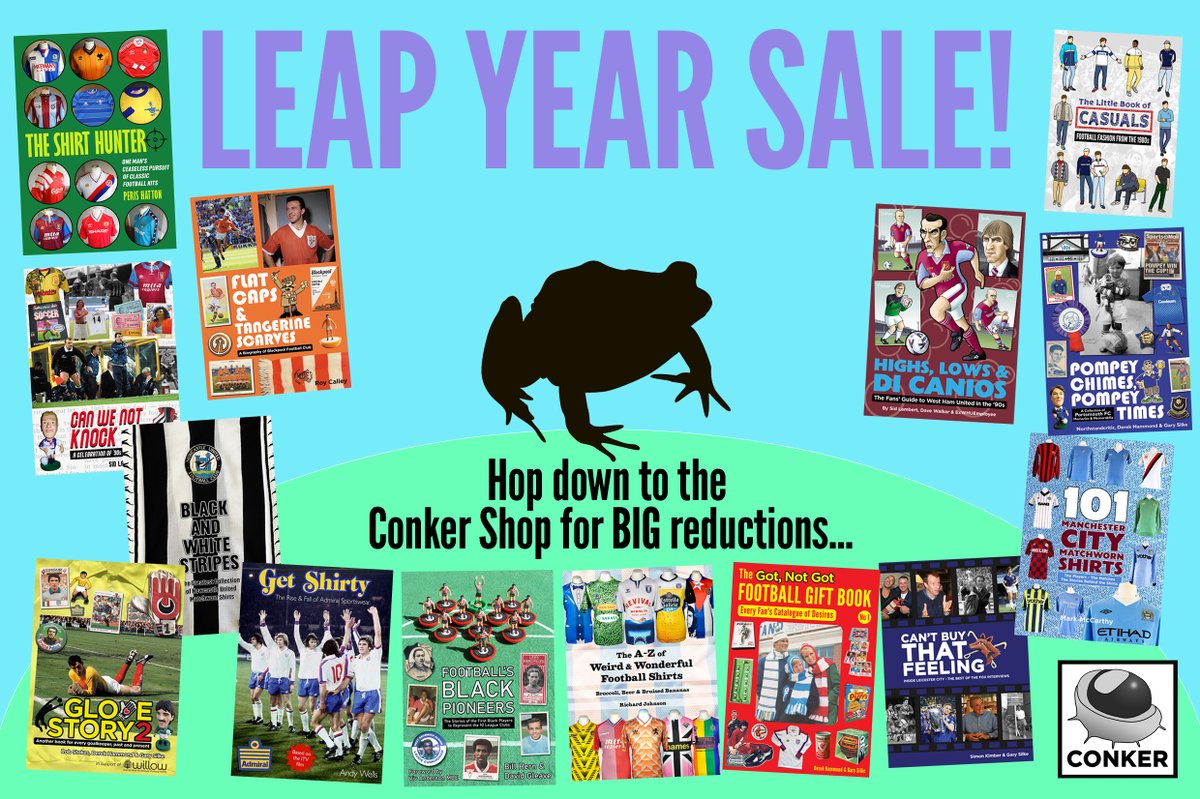 CONKER SALE!
We have a 29th February every 4 years because the Earth takes 365.24219 days to orbit the Sun. 
But at the Conker Shop we are keeping things simple. For a limited time you can buy our books for £10, or less. 
Hurry along: conkereditions.co.uk/shop/ 

#nufc #whufc #lcfc