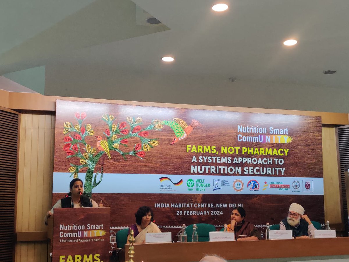 Research Associate @NLSIUofficial Jyotsna Sripada, was part of panel discussion on 'Nutrition Governance' and reflected upon gap between nutrition governance within National Food Security Act & the intent of law in actual #nutrition security. #nutritionsmartcommunity