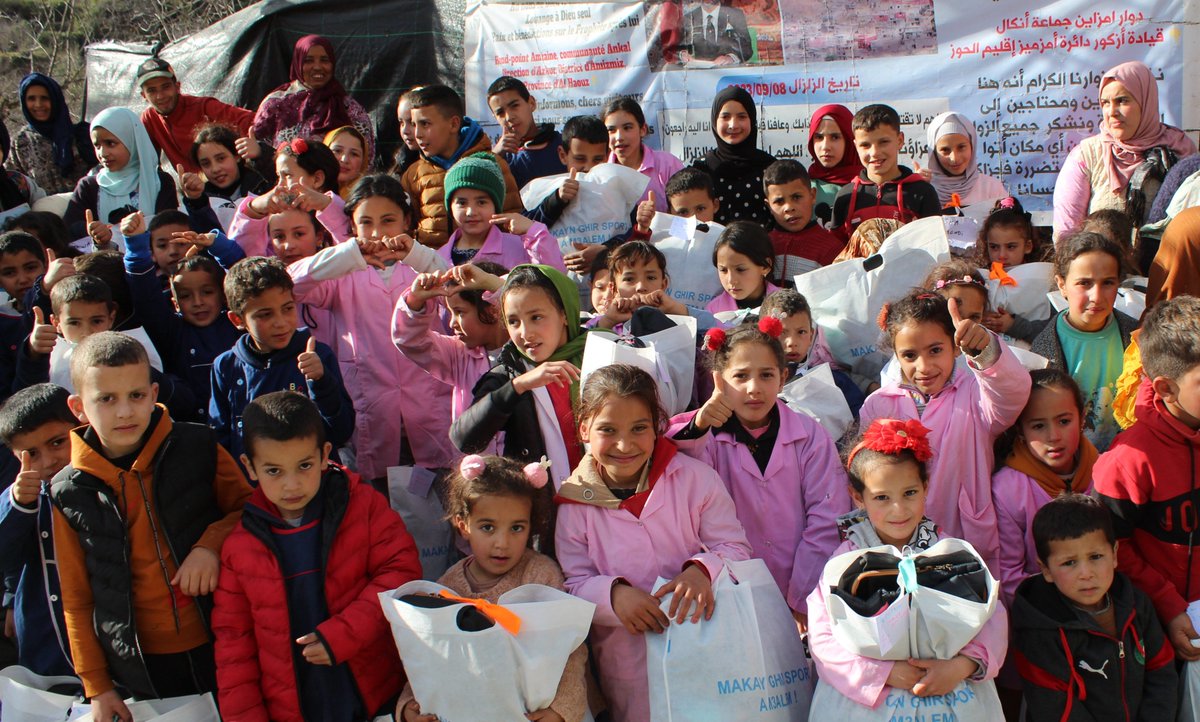 Maroc: plus de 150 filles et garçons, victimes du séisme d’#alhaouz, habillés pour mieux passer l’hiver grâce aux donateurs du Fonds Philanthropique Fraternité et Humanisme #philanthropie #solidarité #fraternité #seisme <a href="/GLDF_Officiel/">Grande Loge de France</a>