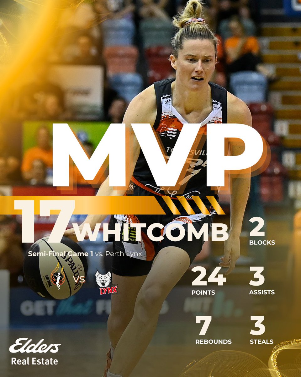 Your Elders Smith and Elliott Townsville MVP for tonight's nail biting home Semi-Final is Sami🔥 Sami was an absolute weapon tonight filling the stat sheet in every column🔥 Ending the game with 24 points, 7 rebounds, 3 assists, 3 steals & 2 blocks🔥💪