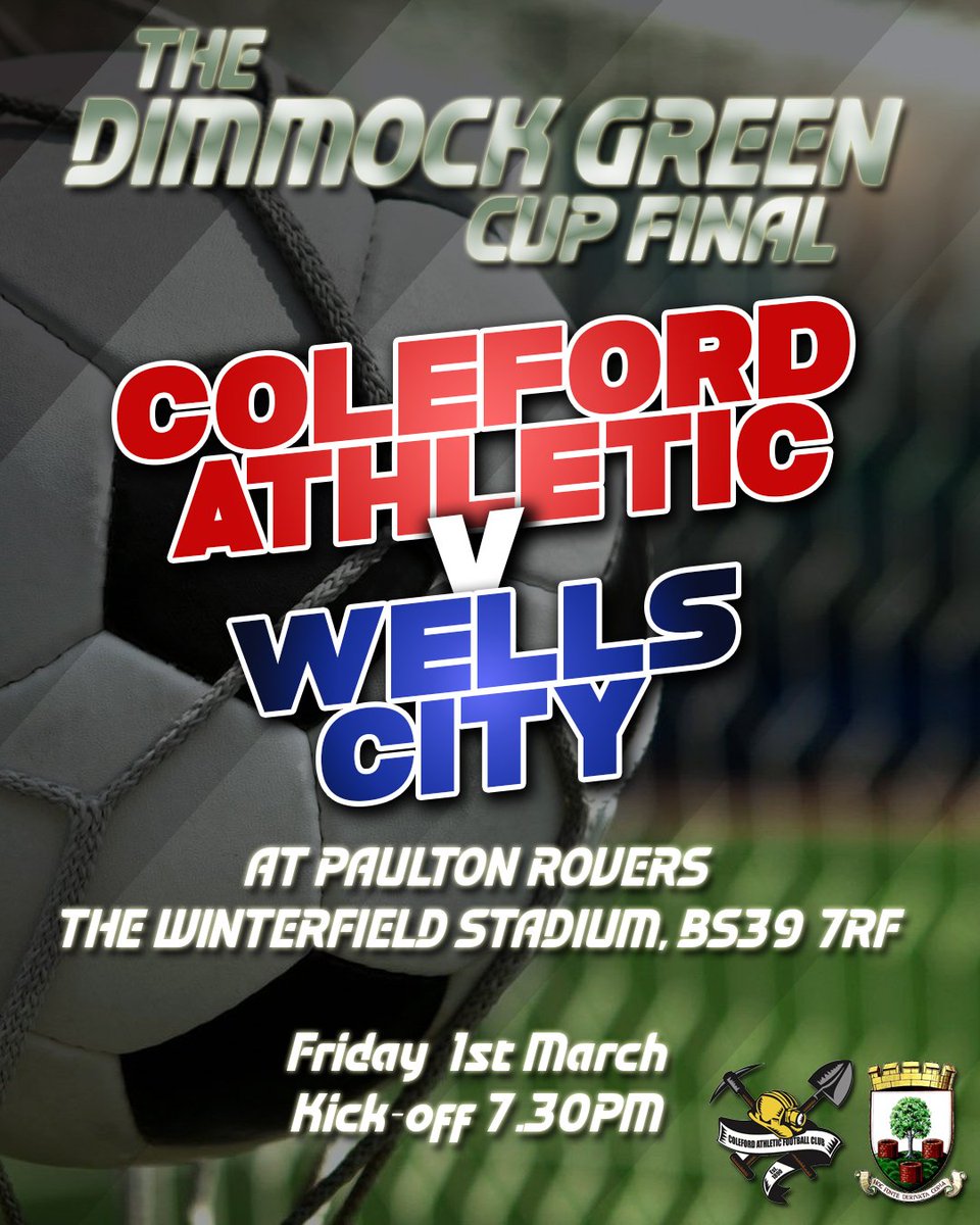Mid-Somerset Football League (@official_msfl) on Twitter photo Tomorrow night sees the first Cup Final π of the season and it promises to be a cracker as <a href="/ColefordAth/">Coleford Athletic</a> take on <a href="/wellscityateam/">Wells City A Team</a> at <a href="/PaultonRoversFC/">Paulton Rovers</a>
β½ 7.30pm kick-off
π· Β£2 (cash) Entry Tomorrow night sees the first Cup Final π of the season and it promises to be a cracker as <a href="/ColefordAth/">Coleford Athletic</a> take on <a href="/wellscityateam/">Wells City A Team</a> at <a href="/PaultonRoversFC/">Paulton Rovers</a>
β½ 7.30pm kick-off
π· Β£2 (cash) Entry