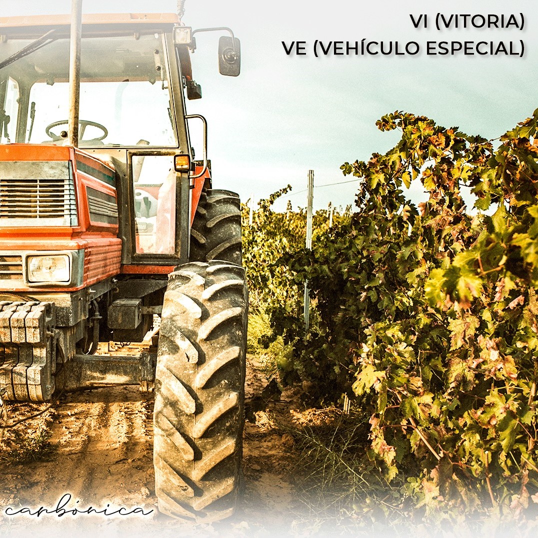 The VI-VE wine from Bodegas Valdelana is a tribute to the farmers of the region, the letters are displayed on all licence plates of tractors and trailers - VI represents VITORIA, capital of Álava &amp; VE stands for SPECIAL VEHICLE.  
thewinebuff.com/products/bodeg…