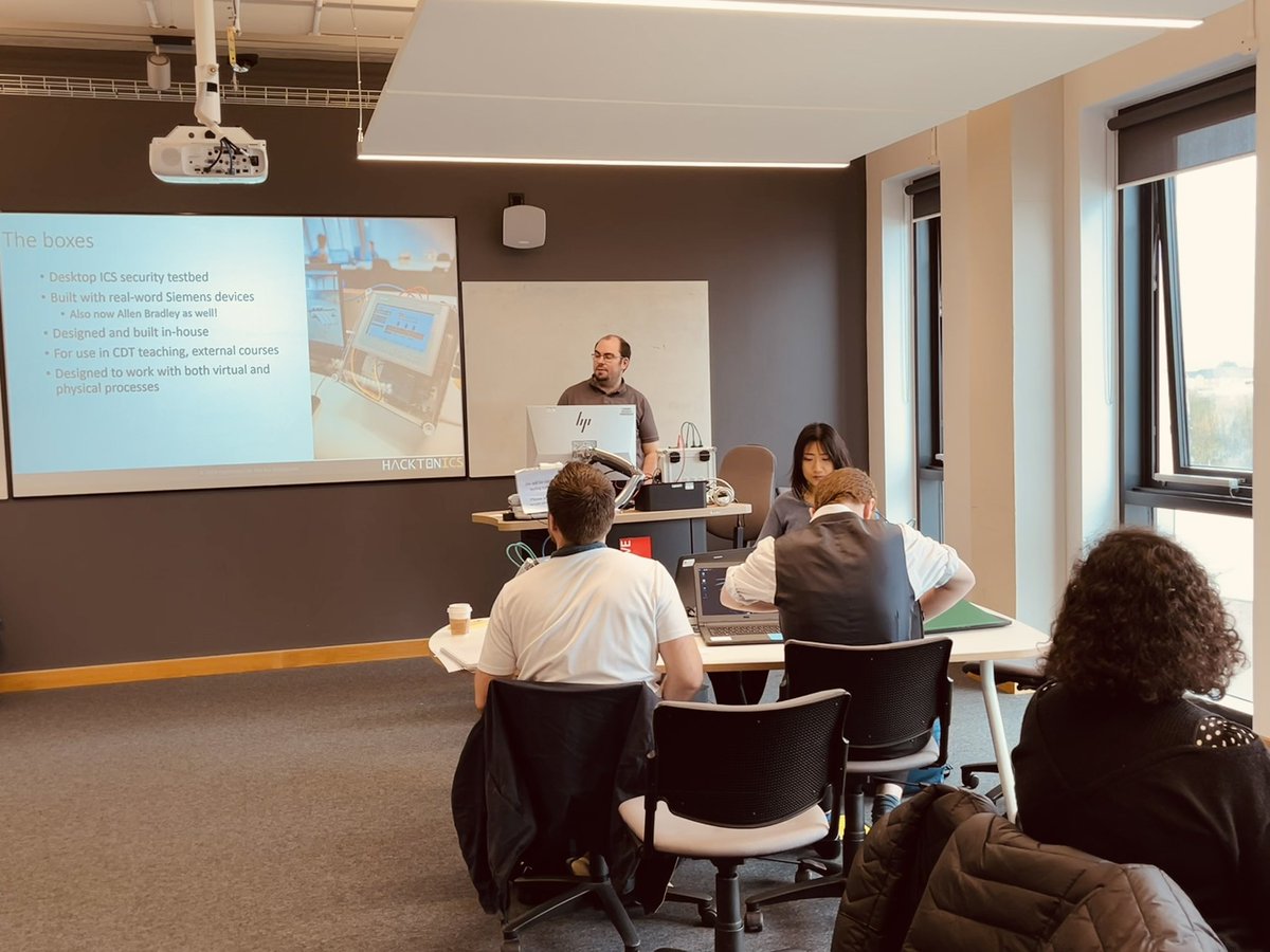 hacktonics's tweet image. Covering an introduction to security of ICS &amp;amp; getting the training boxes set up @UWEBristol