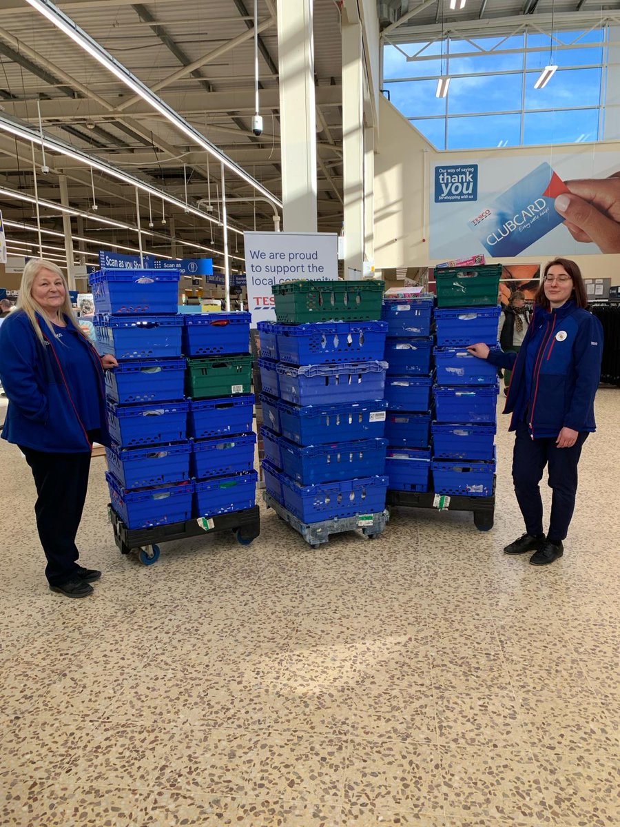 A huge thank you to Mary and her colleagues at Tesco for their generous donation to Home=Start Aberdeen items including much needed; school uniform, underwear, toys, shoes, trainers 💜🧡