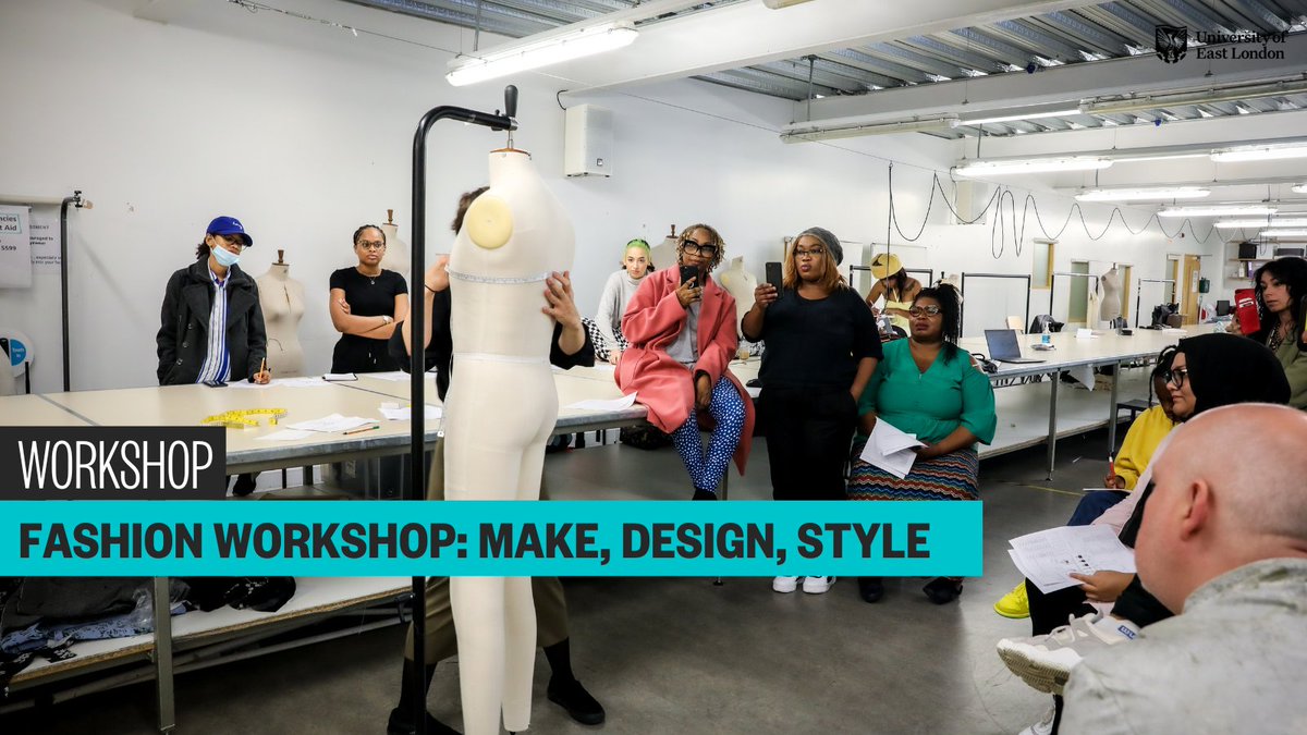 Join our workshop: Make, Design, Style! 👣 Participate in a creative tour 👕 Develop textile concepts 📌 Create garment shapes on mannequins 🤳 Engage in fashion marketing activities to create a social media campaign Book you place here: uel.ac.uk/about/schools-…