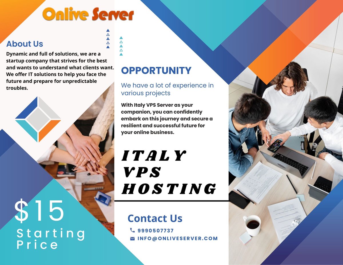 OnliveServer's tweet photo. Leverage Italy VPS Hosting via #OnliveServer to transform your online experience. scalable, adaptable, and equipped to fuel your success. #OnliveSuccess #ItalyVPSHosting #WebHosting #VPSServer
Visit - https://t.co/MnAgwHpbNa https://t.co/iGeexPmwhf