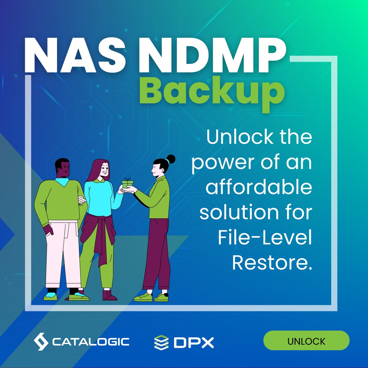 CatalogicSW's tweet photo. Why settle for complexity when you can have simplicity? 🌟
Unlock the secret to straightforward NAS NDMP backups that actually save time (and sanity)! 🔓
Learn more about our approach: https://t.co/VxaHsFvpZY
#NDMP #NASBackup #CyberResilience #CatalogicDPX https://t.co/1VFOUyV8GR
