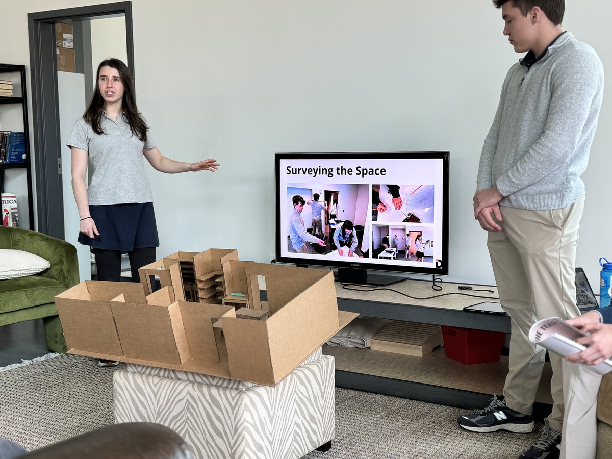 The Terra School had a space that needed a use case to meets the greatest Ss need. The site visit included student interviews, mapping, modeling, prototyping, risk management, &flexible space design. @LpenderHealy was a great client
