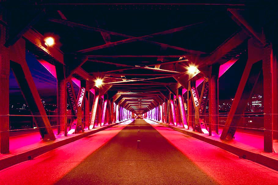 🗓️February 28th 
The #HighLevelBridge in #Edmonton #Alberta will be lit in pink for Pink Shirt Day - Anti-Bullying Day. @pinkshirtday 💕#PinkShirtDay💗