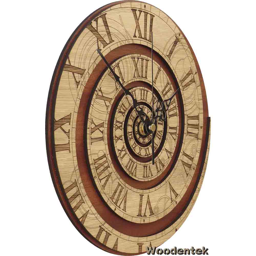 'Amazing #TimeVortex Wooden Clock, inspired by #DoctorWho. #Gallifreyan inscriptions in the back. The perfect gift for Doctor Who's fan! #BadWolf #TimeVortex #Cyberman #UKBiz - WorldwideShipping - ',etsy.com/listing/629961…
