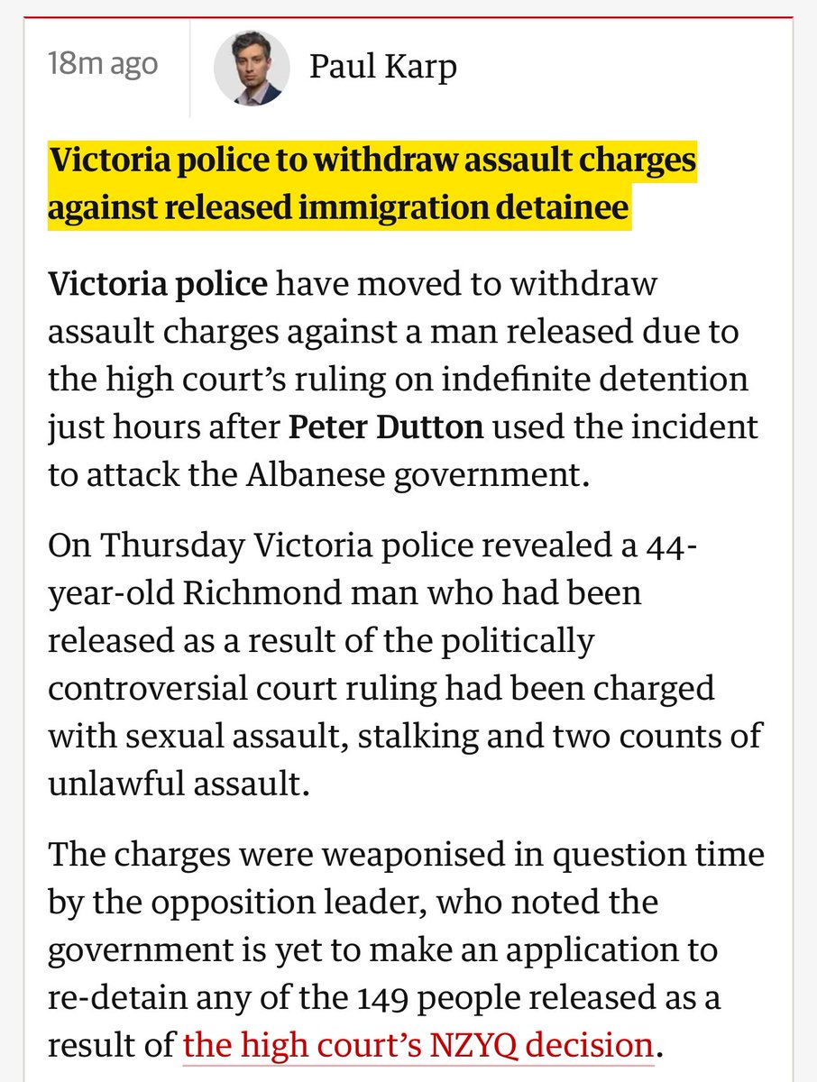 As usual the truth only comes out after Dutton has already weaponized the lie. Dutton will never retract his lies even when he knows it’s a blatant lie. FFS when will anyone call out how he constantly games the system.