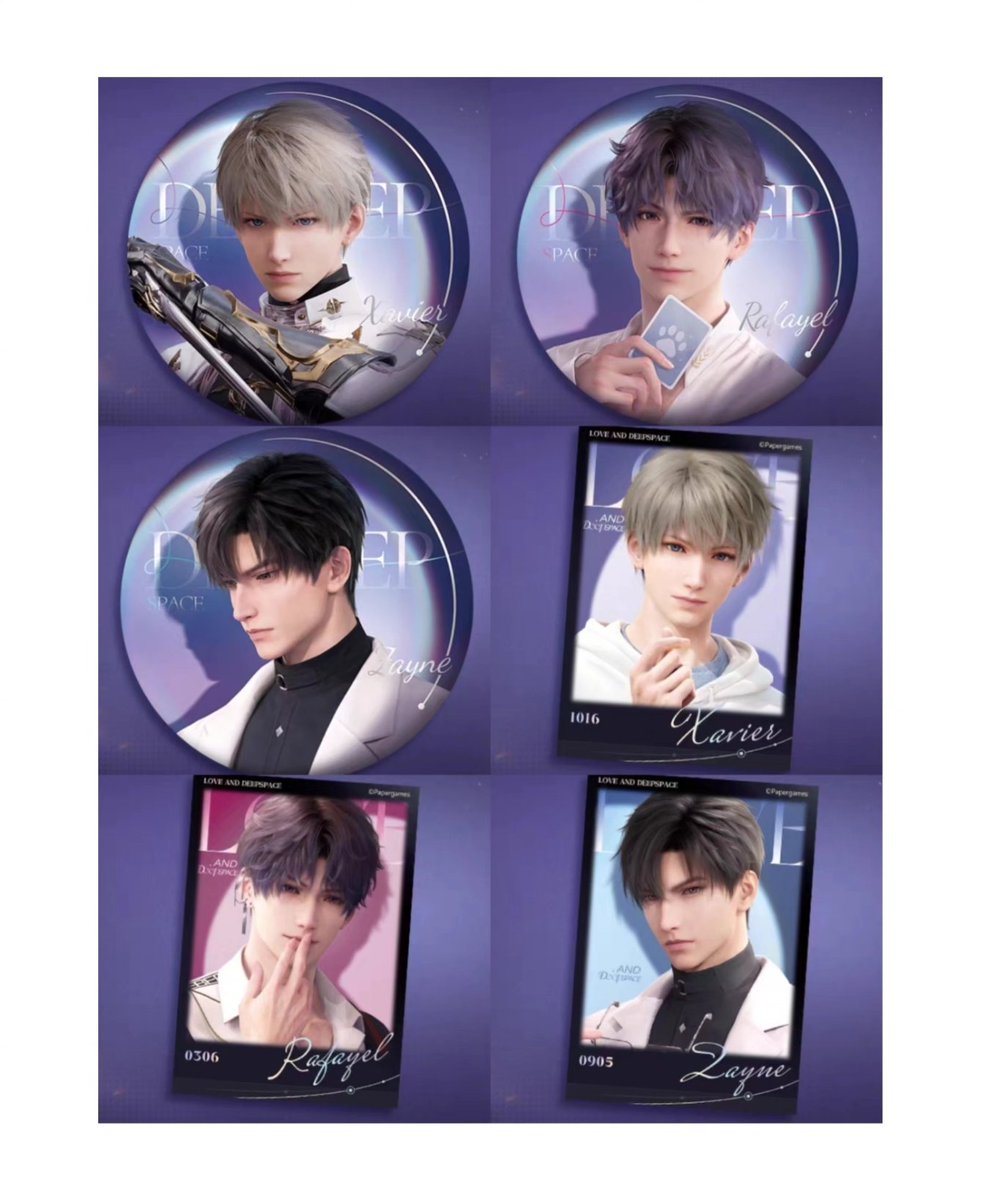 mon_lune111's tweet photo. [preorder] Love and deepspace offcial goods character badge and photocard

all price in usd

📆Arriving July
Dealine: March 9th(GMT+8)
 
2 payments: initials + ems
(tracked shipping starts at $4)

#LoveandDeepspace  #Xavier #Rafayel #Zayne #恋と深空 #セイヤ #ホムラ #レイ https://t.co/nxZnBiur5W