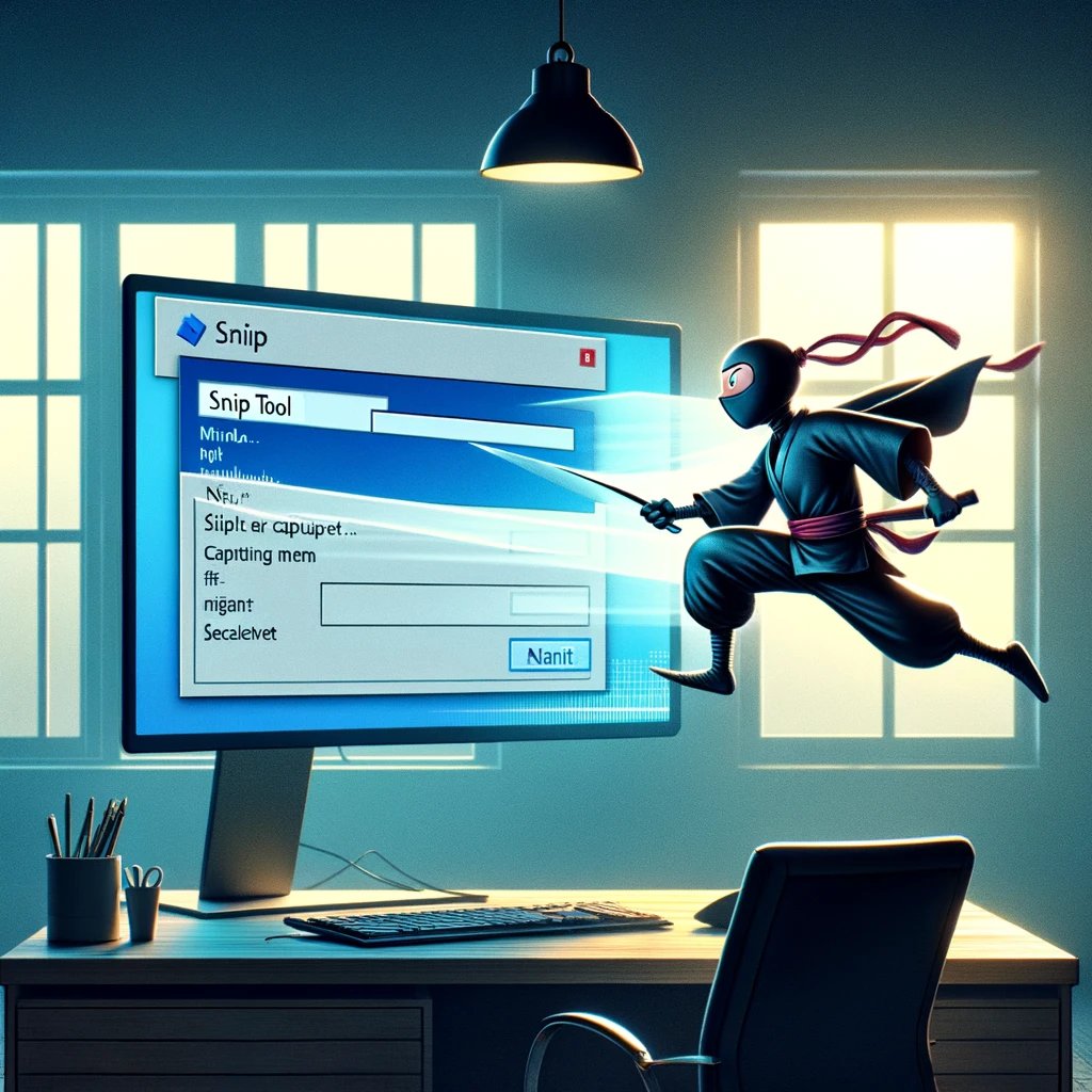 The Windows Snipping Tool is like a ninja, quietly capturing what’s important before disappearing into the night. 😎
