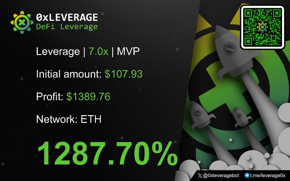 13x trade...

$100 USD --- $1,389 USD 

#0xl <a href="/magaVPcoin/">MAGA VP - $TRUMP REWARDS</a> 

Linktr.ee/0xleverage