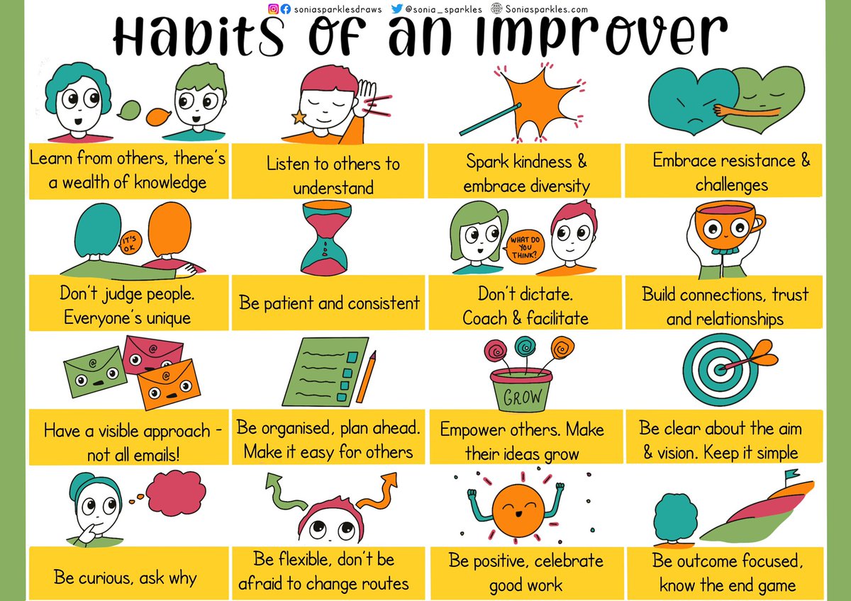 What do you need to work on doing to become good at improvement? #QI