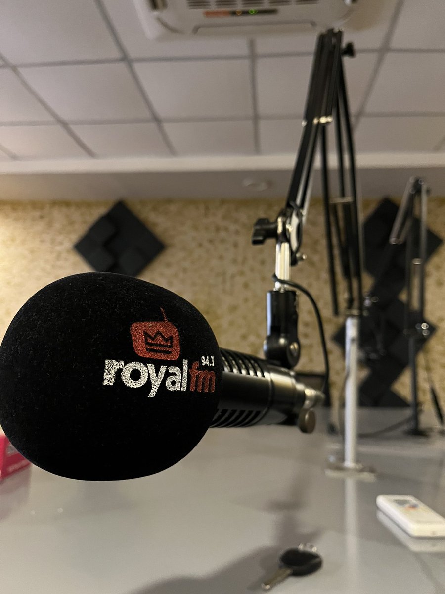 Being behind the mic is quite nice actually! @RoyalFMRwanda @Radiohost_Rwa